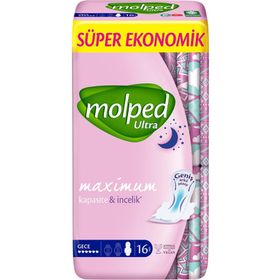 Molped 16 Adet Anatomik Gece Ekonomik Ultra Hijyenik Ped