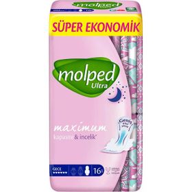 Molped 16 Adet Anatomik Gece Ekonomik Ultra Hijyenik Ped