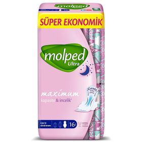 Molped 16'lı Ultra Kuruluk Süper Ekonomik Gece Hijyenik Ped