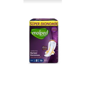 Molped 16x6'lı Gece Supernight Hijyenik Ped