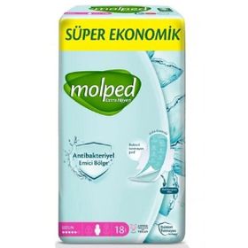 Molped 18'li Extra Hijyen Uzun Süper Ekonomik Ped