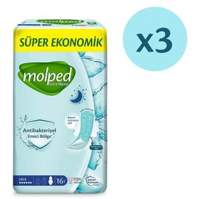 Molped 3x16 Adet Extra Hijyen Gece Süper Ekonomik Ped