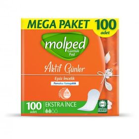 Molped Aktif Günler 100 Adet Günlük Ped