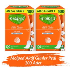 Molped Aktif Günler 200 Adet Günlük Ped