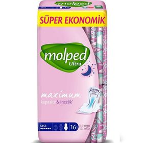 Molped Anatomik Gece 16 Adet Ped