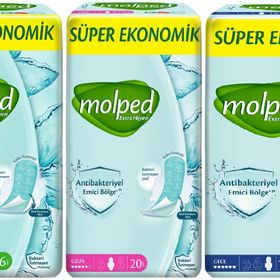Molped Antibakteriyel Normal + Uzun + 64 Adet Gece Hijyenik Ped