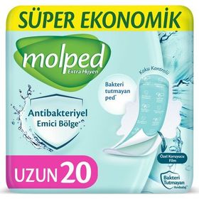 Molped Antibakteriyel Uzun 20'li Hijyenik Ped