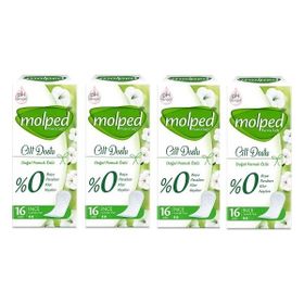 Molped Cilt Dostu Pure&Soft İnce 16x4 64 Adet Günlük Ped