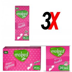 Molped Duş Ferahlığı 3x20 Adet Günlük Ped