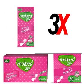 Molped Duş Ferahlığı 3x20 Adet Günlük Ped