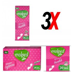 Molped Duş Ferahlığı 3x20 Adet Günlük Ped