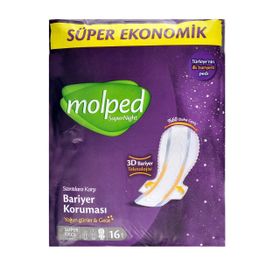 Molped Eko Kanatlı Uzun 16'lı Ped