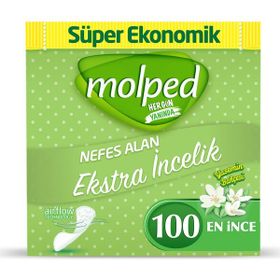 Molped Ekstra İnce Yasemin Bahçesi 100'lü Günlük Ped