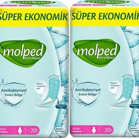Molped Extra Antibakteriyel Uzun 2x20 Adet Hijyenik Ped