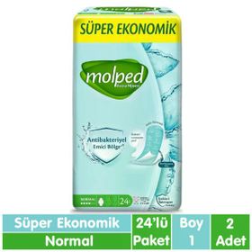 Molped Extra Hijyen Antibakteriyel 24x2 Adet Normal Ped