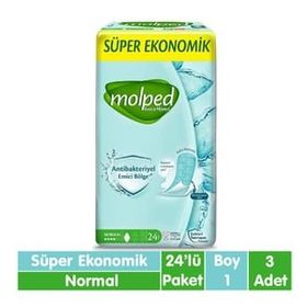 Molped Extra Hijyen Antibakteriyel 24x3 Adet Normal Ped