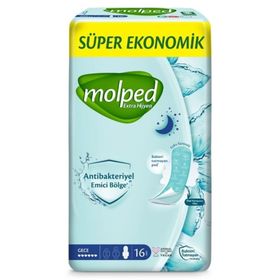 Molped Extra Hijyen Antibakteriyel Gece 16 Adet Ped