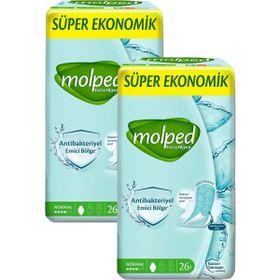Molped Extra Hijyen Antibakteriyel Normal 2x26 Adet Hijyenik Ped