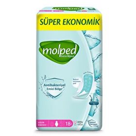 Molped Extra Hijyen Antibakteriyel Seko Uzun 18'li Ped