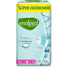 Molped Extra Hijyen Antibakteriyel Seko Uzun 18'li Ped