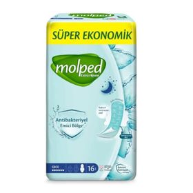 Molped Extra Hijyen Gece 16'lı Hijyenik Ped