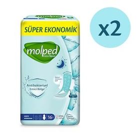 Molped Extra Hijyen Gece Avantaj Paketi 32 Adet Hijyenik Ped