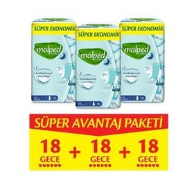 Molped Extra Hijyen Gece Süper Avantaj Paketi 48 Adet Ped