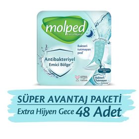 Molped Extra Hijyen Gece Süper Avantaj Paketi 48 Adet Ped