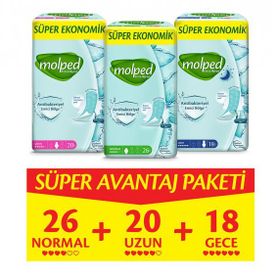 Molped Extra Hijyen Karma Paket 58 Adet Hijyenik Ped