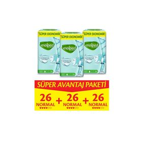 Molped Extra Hijyen Normal Süper Avantaj Paketi 72 Adet Hijyenik Ped