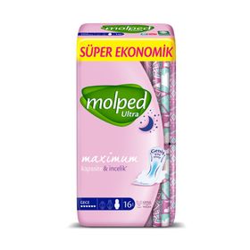 Molped Gece 16'lı Ultra Hijyenik Ped