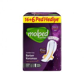 Molped Gece 22 Adet Supernight Dev Ekonomik Ped