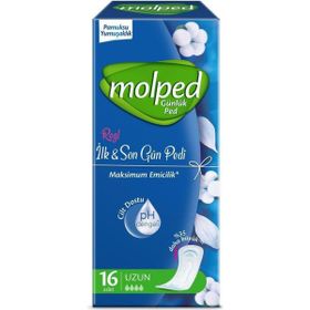 Molped İlk&Son Uzun 16x4 Adet Günlük Ped