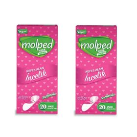 Molped İnce Parfümsüz 2x20'li Günlük Ped
