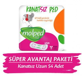 Molped Kanatsız Uzun 54 Adet Hijyenik Ped