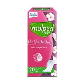 Molped Nefes Alan Parfümsüz 20'li Günlük Ped