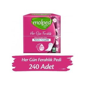 Molped Parfümsüz 240 Adet İnce Günlük Ped