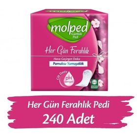 Molped Parfümsüz 240 Adet İnce Günlük Ped