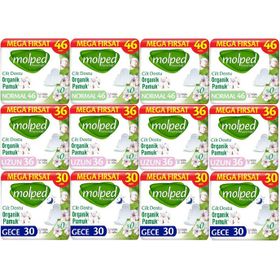 Molped Pure Soft 184 Adet Normal + 144 Adet Uzun + 120 Adet Gece Hijyenik Ped