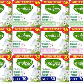 Molped Pure Soft 184 Adet Normal + 144 Adet Uzun + 120 Adet Gece Hijyenik Ped