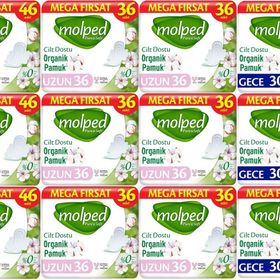 Molped Pure Soft 276 Adet Normal + 216 Adet Uzun + 180 Adet Gece Hijyenik Ped