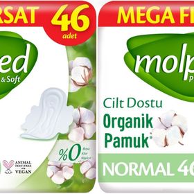 Molped Pure & Soft 2'li 92 Adet Normal Ultra Hijyenik Ped