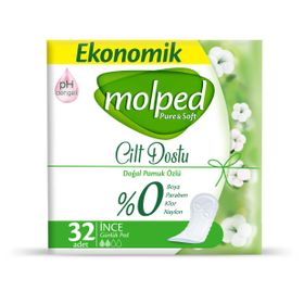 Molped Pure Soft 32 Adet İnce Günlük Ped