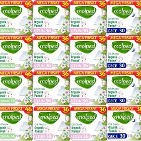 Molped Pure Soft 368 Adet Normal + 288 Adet Uzun + 240 Adet Gece Hijyenik Ped