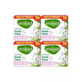 Molped Pure & Soft 4'lü 144 Adet Uzun Ultra Hijyenik Ped