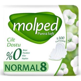 Molped Pure-Soft 8'li Tekli Normal Ped