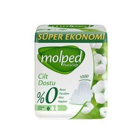 Molped Pure Soft Cilt Dostu Organik Pamuk Normal Ultra 24 Adet Ped