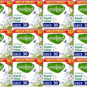 Molped Pure Soft Gece 12x30 Adet Hijyenik Ped