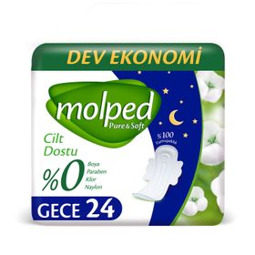 Molped Pure Soft Gece 24 Adet Hijyenik Ped