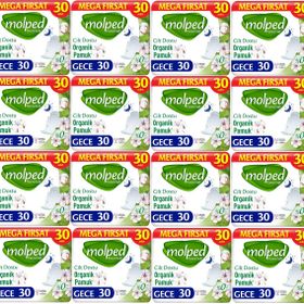 Molped Pure Soft Gece 24x30 Adet Hijyenik Ped